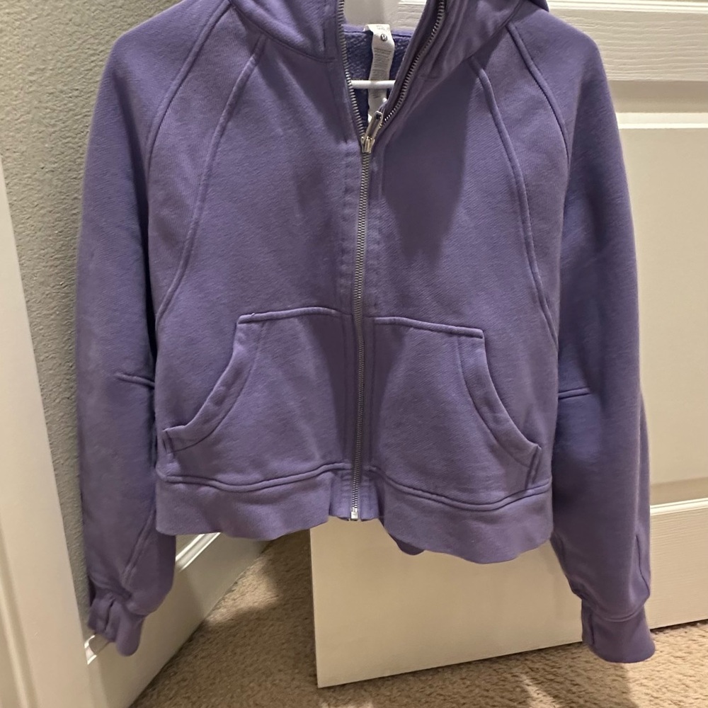 Lululemon Athletica Purple oversized Scuba Full Zip Jacket